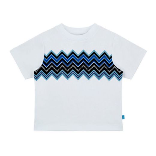Picture of Mitch & Son Warren Blue Zig Zag Zipper Tracksuit