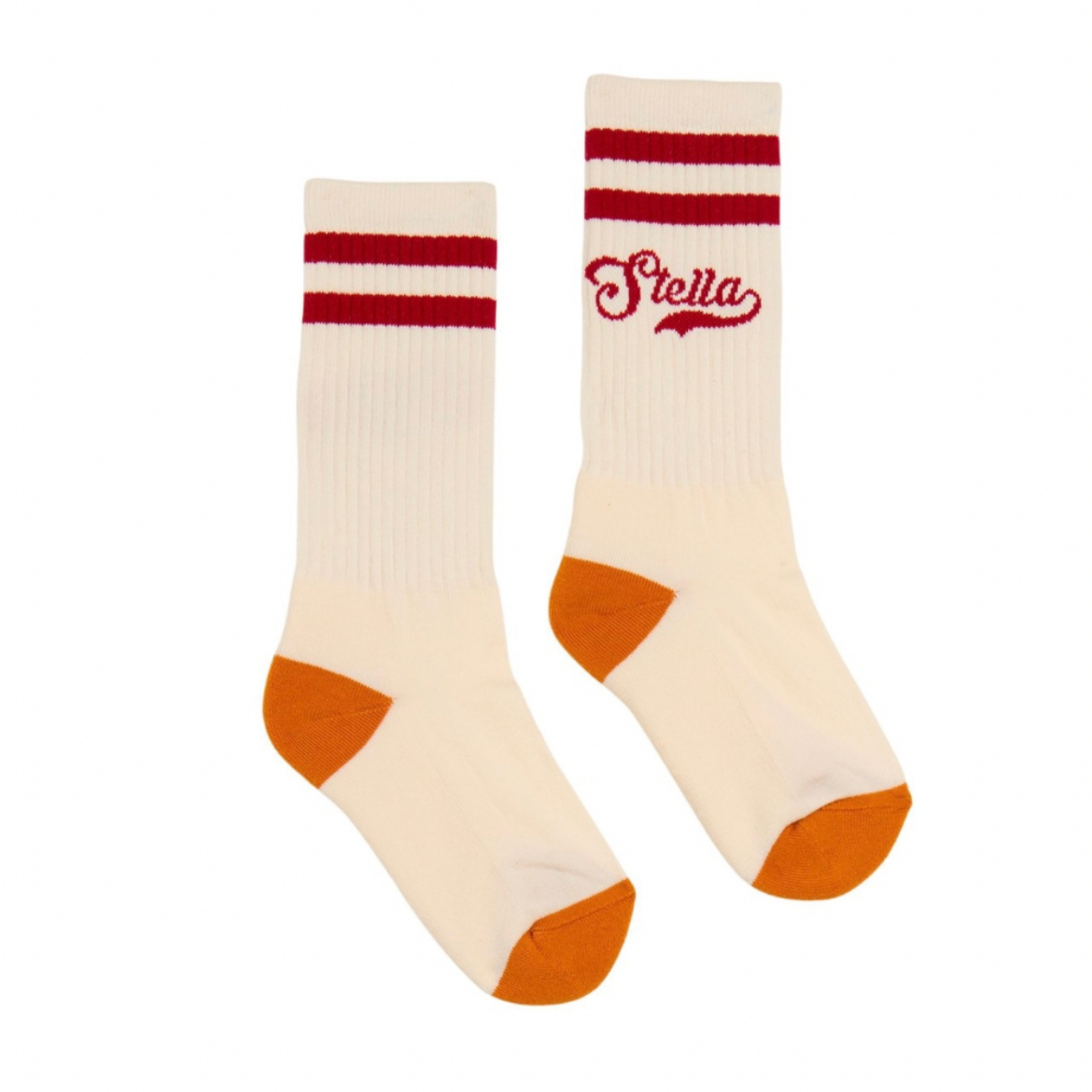 Picture of Stella Mc Cartney Girls Cream/Burgundy Socks