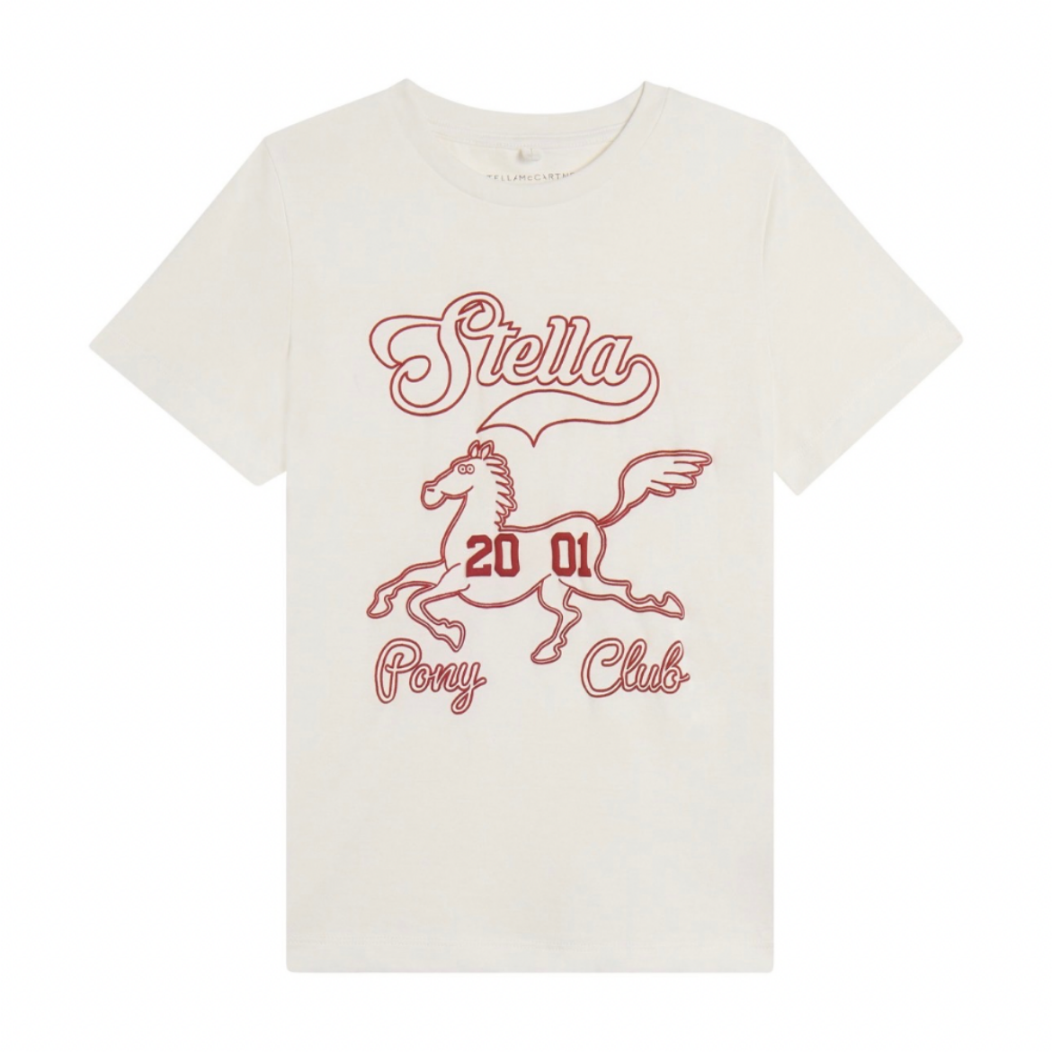 Picture of Stella Mc Cartney Girls Ivory Motif T-shirt