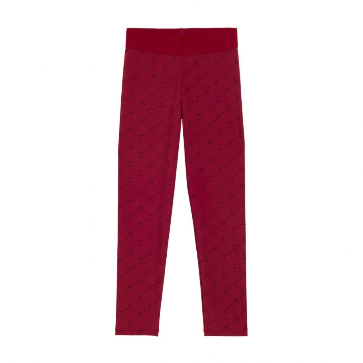 Picture of Stella Mc Cartney Girls Burgundy Printed Leggings