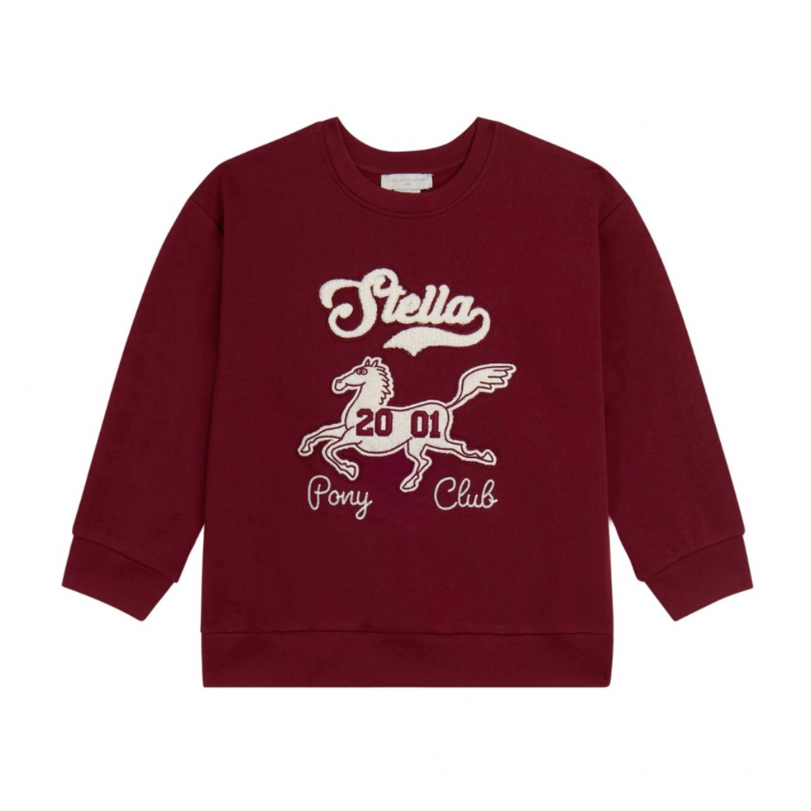 Picture of Stella Mc Cartney Girls Burgundy Motif Sweatshirt