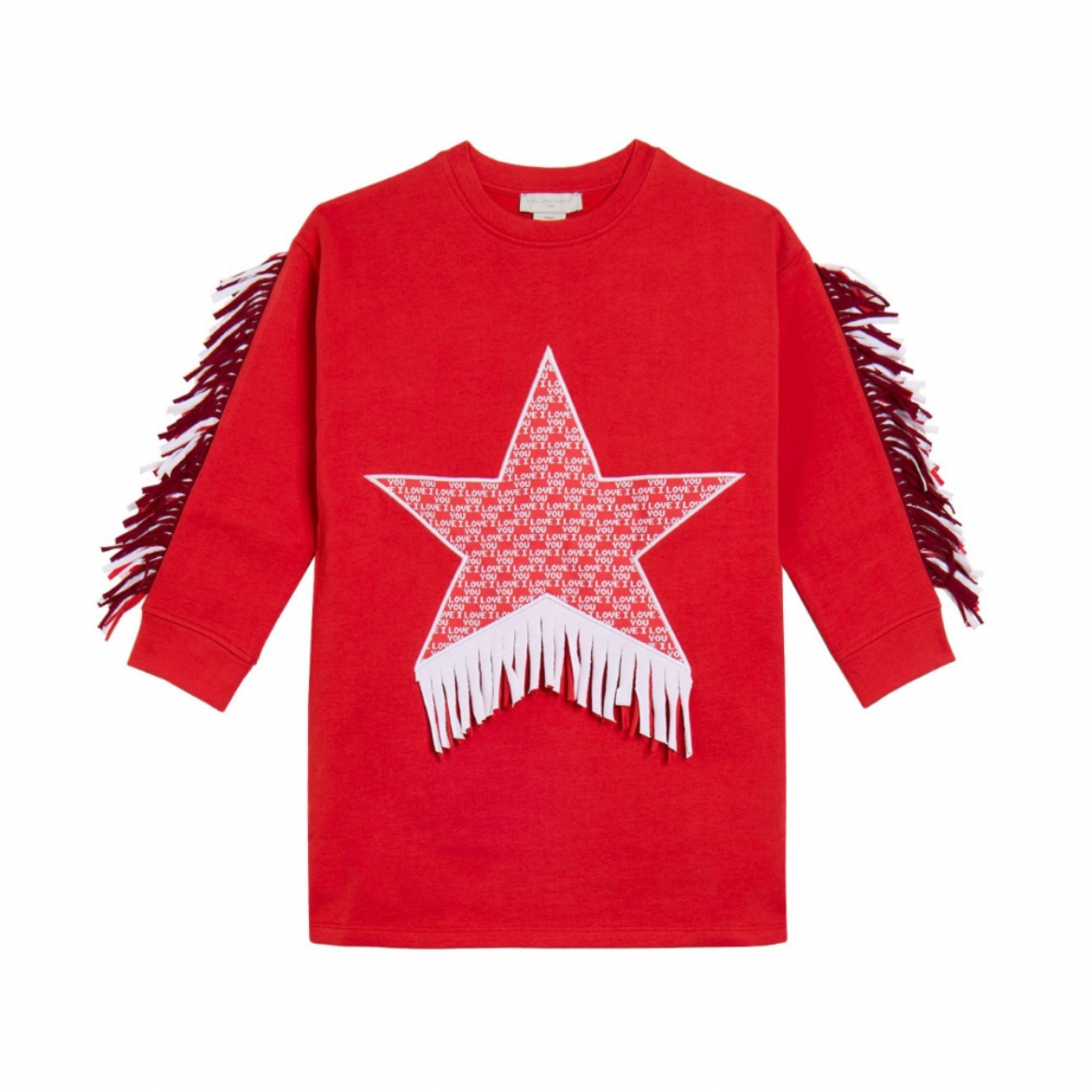 Picture of Stella Mc Cartney Girls Red Sweatshirt Dress