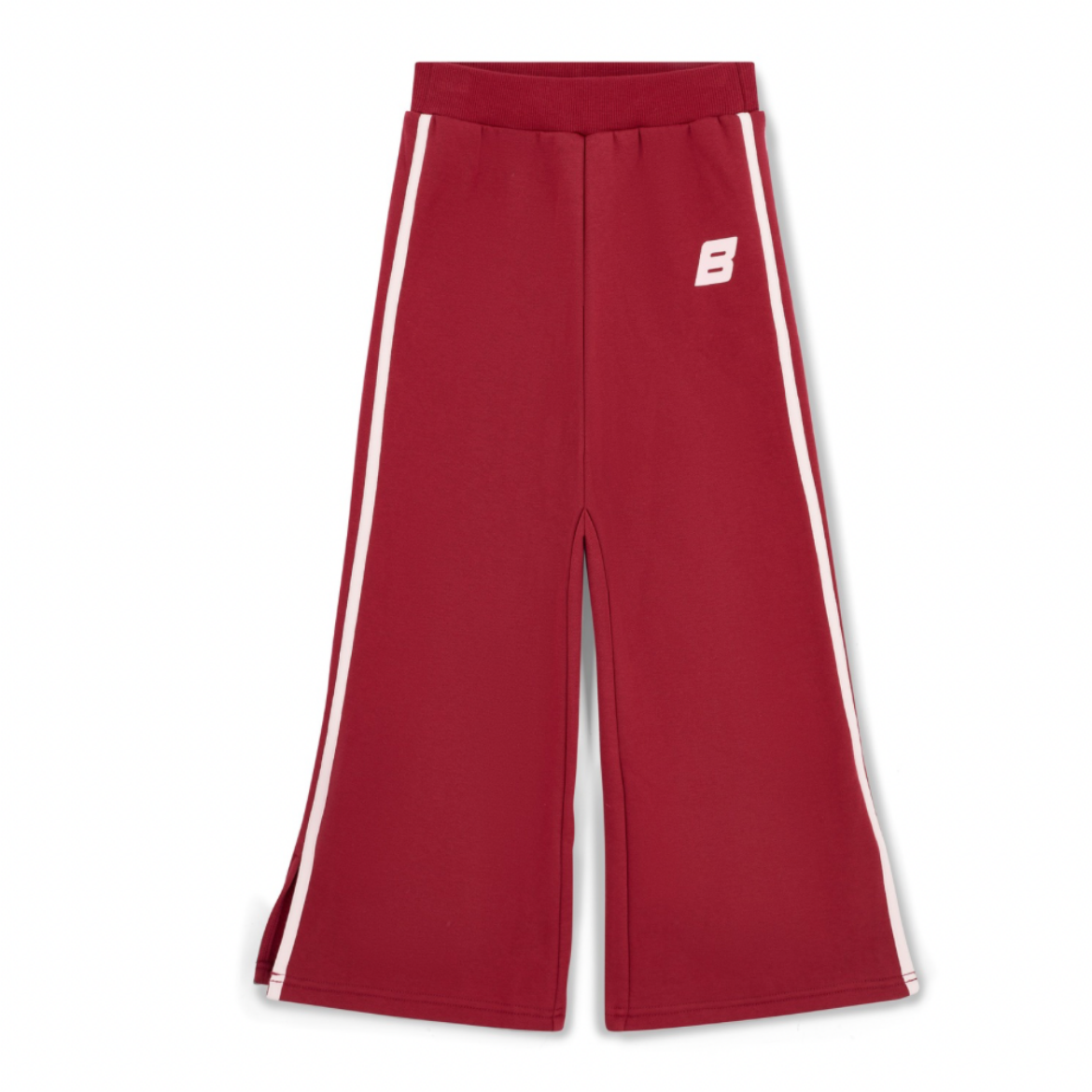 Picture of Bonini Revive Burgundy Piping Wide Leg Joggers