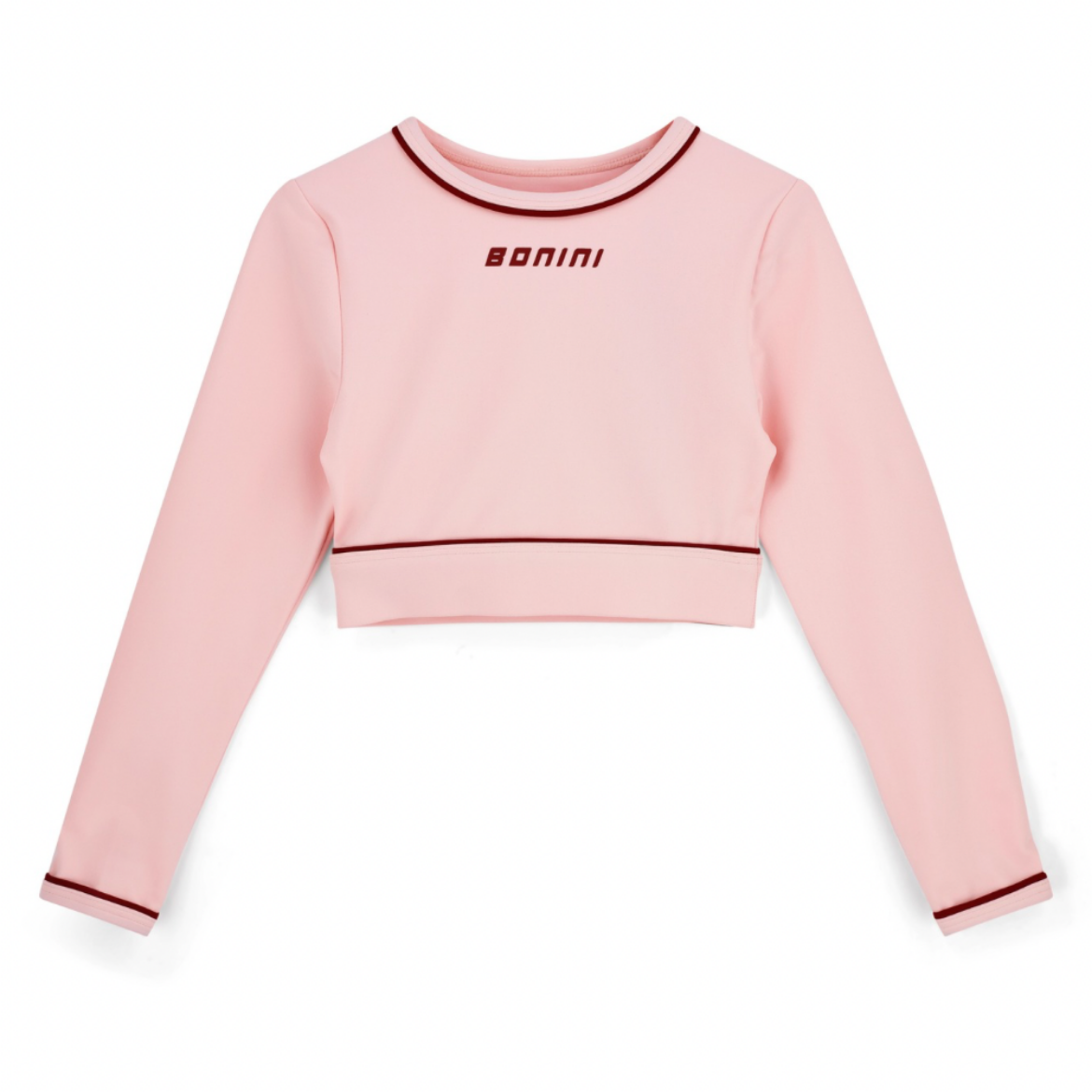 Picture of Bonini Revive Light Pink Piping Long Sleeve Sport Top