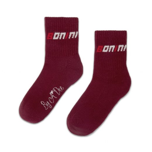 Picture of Bonini Twirl Burgundy Sport Sock