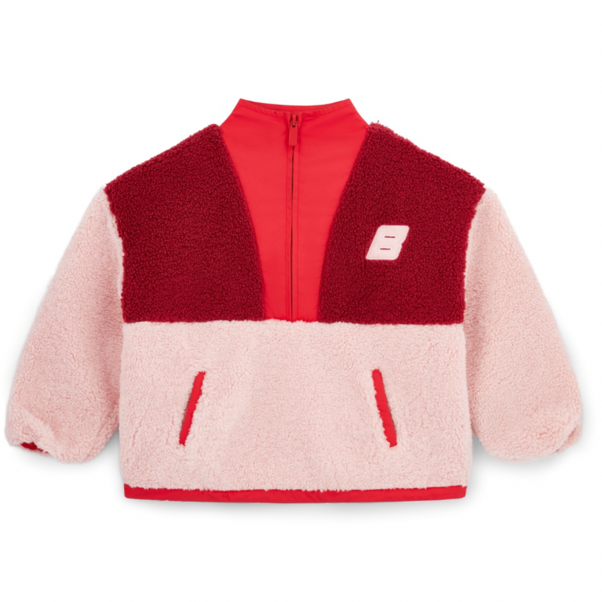 Picture of Bonini Trail Burgundy Quarter Zip Fleece