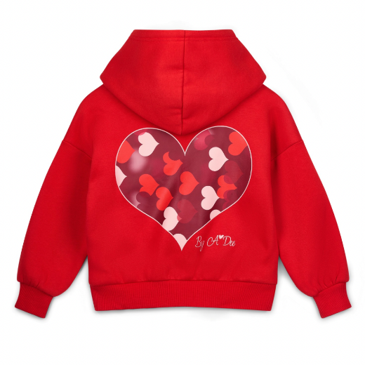 Picture of Bonini Sparkle Red Oversized Hoodie