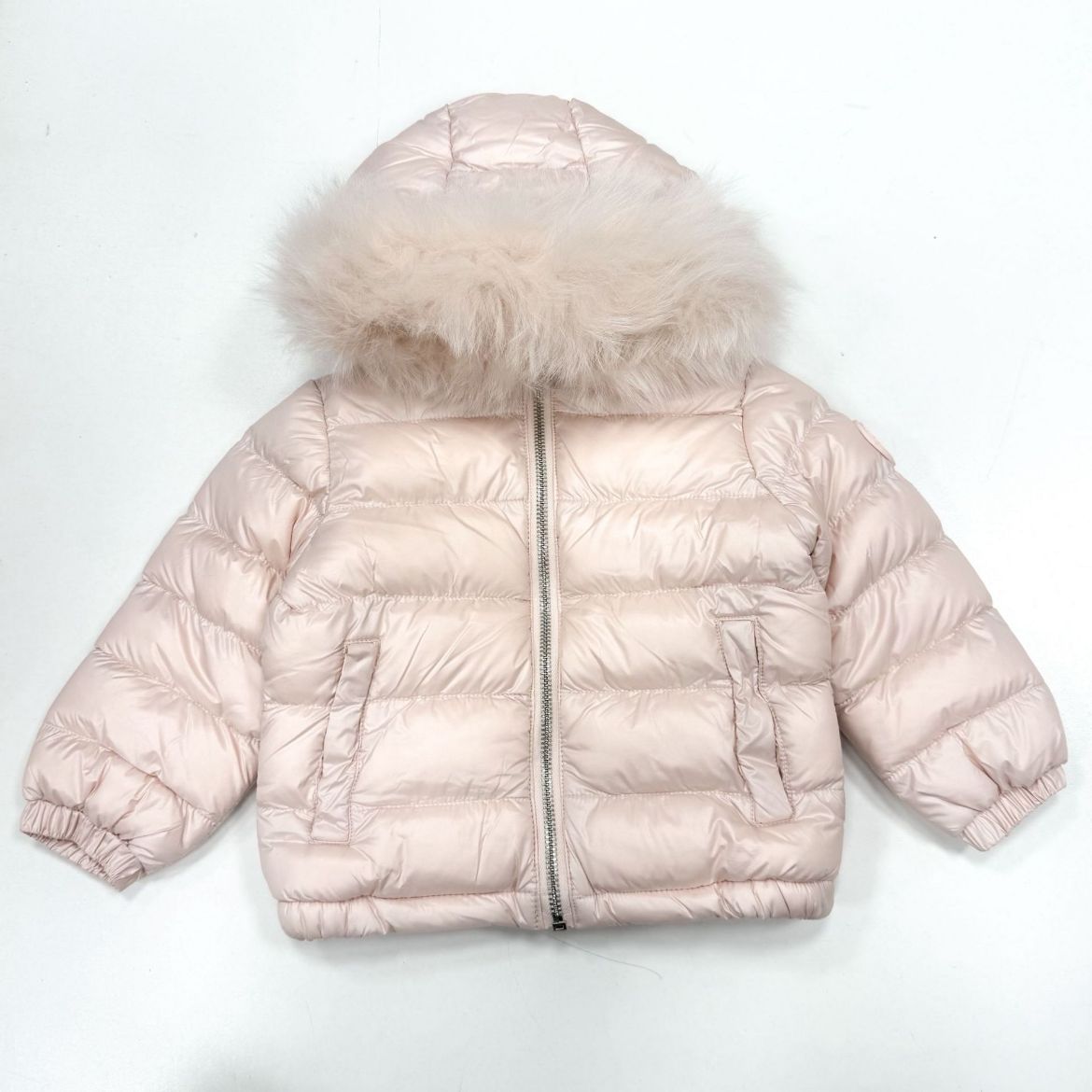 Picture of Martin Aranda Pink Fur Hood Puffer Coat
