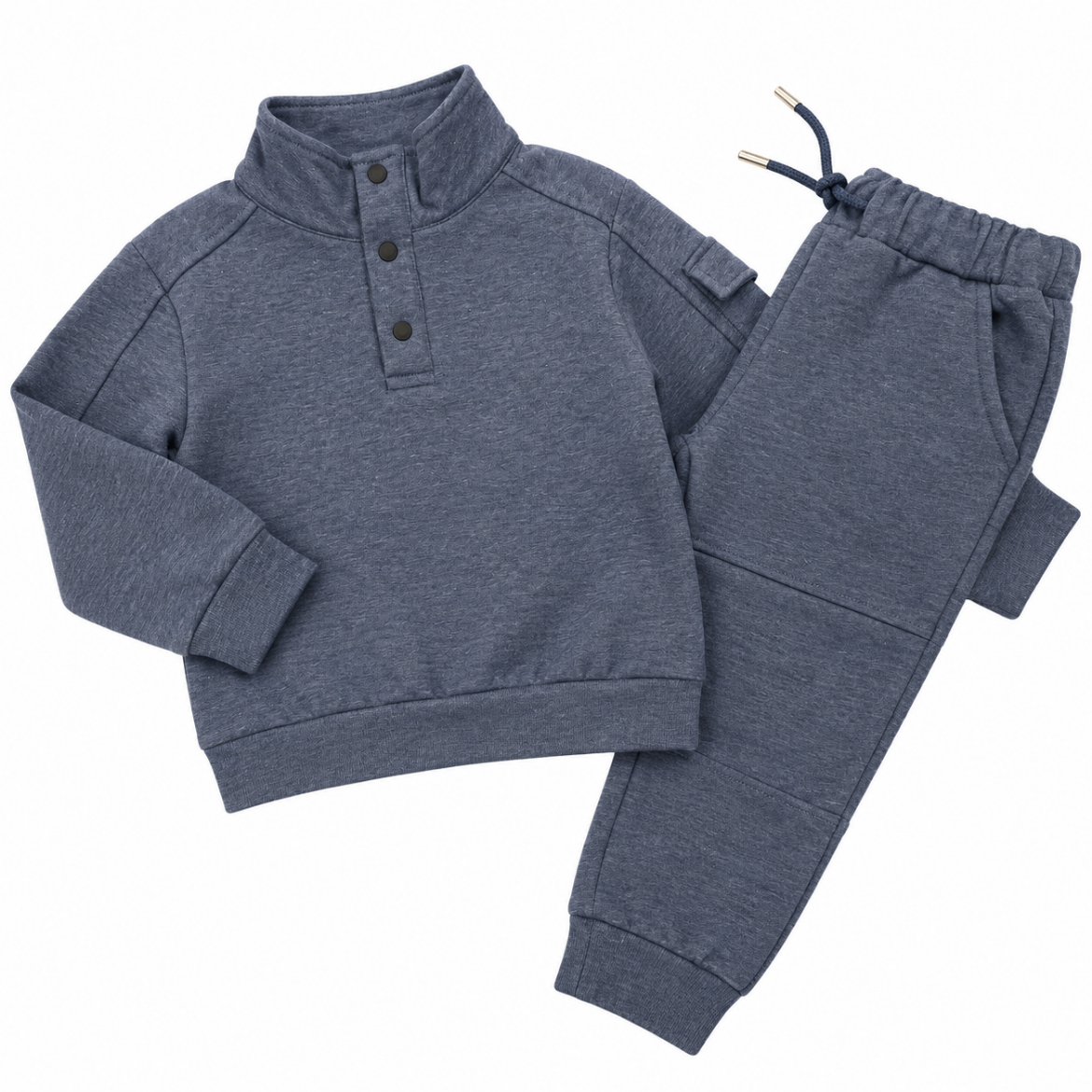 Picture of Patachou Boys Blue Marl Jumper & Jogger Set