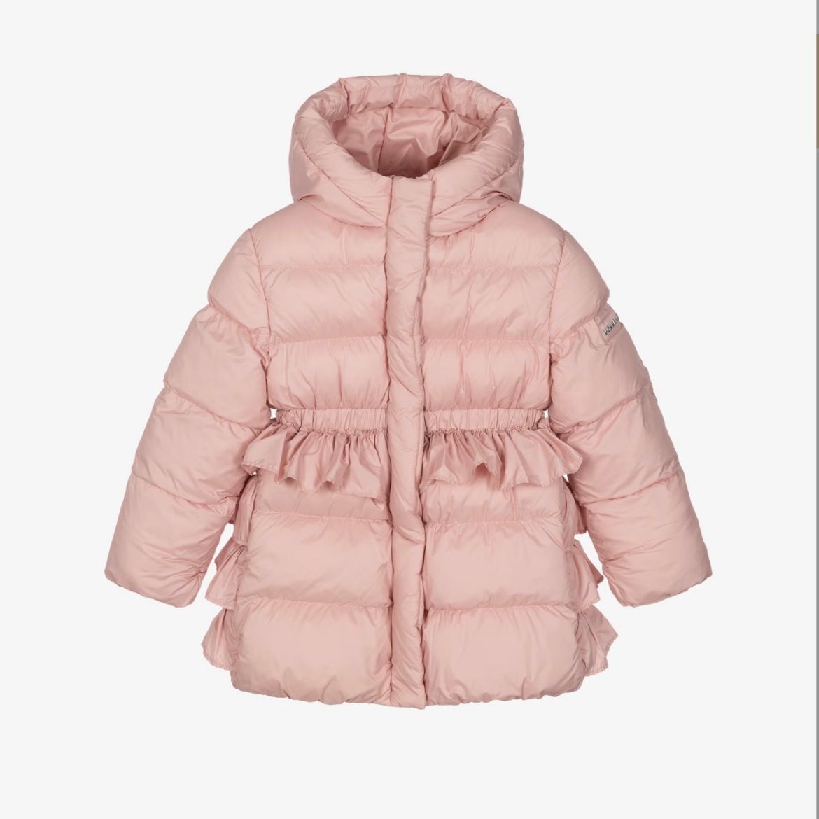 Picture of Monnalisa Pink Coat With Frills