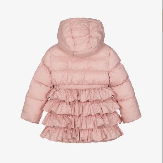 Picture of Monnalisa Pink Coat With Frills
