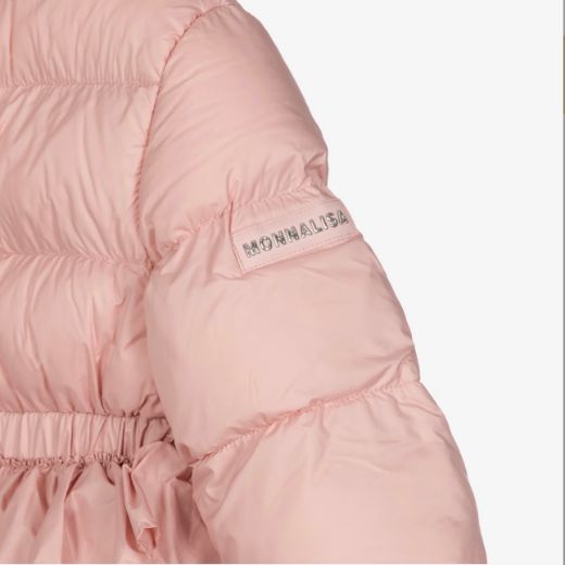 Picture of Monnalisa Pink Coat With Frills