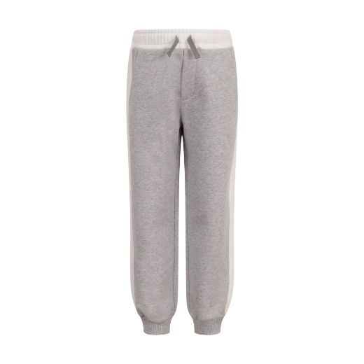 Picture of Eleventy Boys Grey Crewneck Jumper & Jogger Set