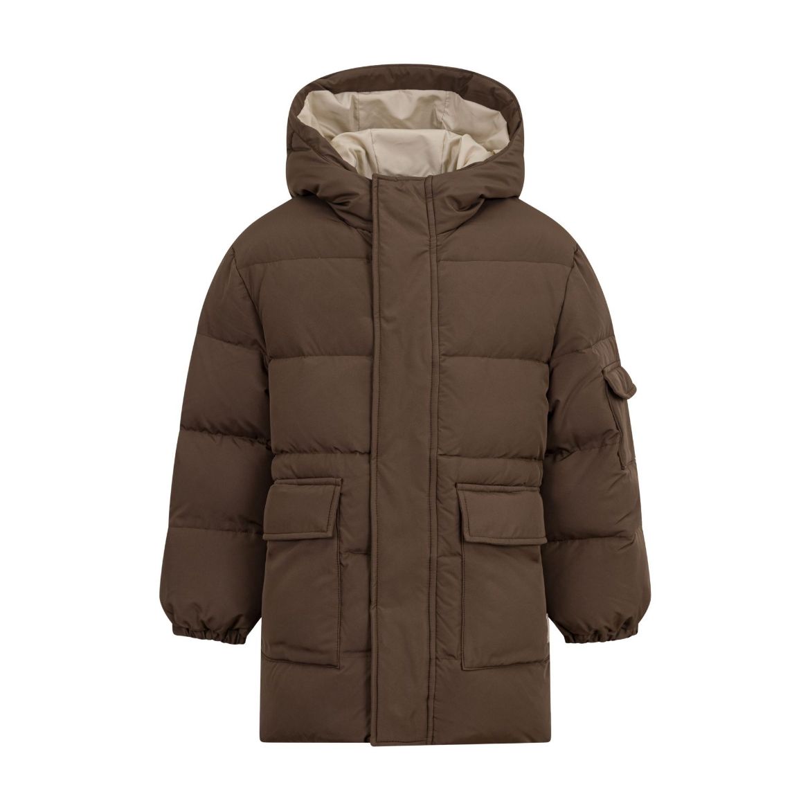 Picture of Eleventy Boys Brown Down Padded Jacket