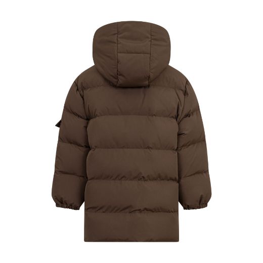 Picture of Eleventy Boys Brown Down Padded Jacket