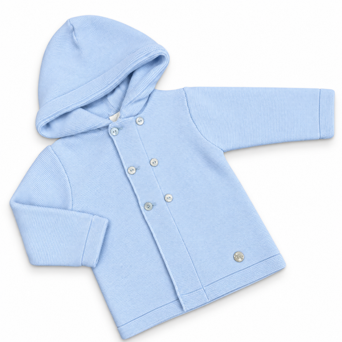 Picture of Granlei Boys Blue Knitted Cardy With Hood