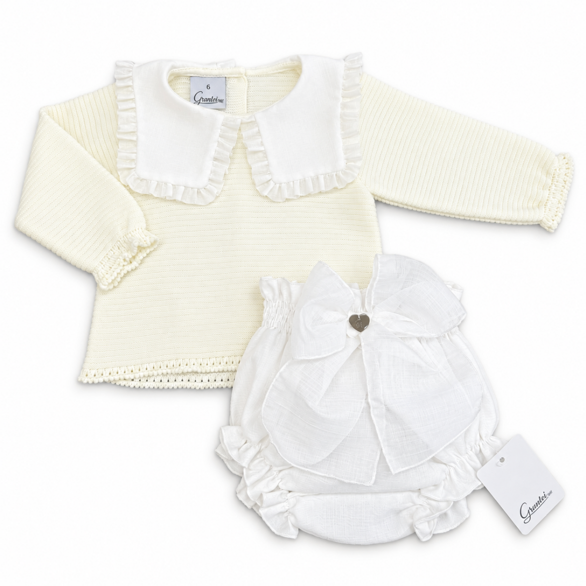 Picture of Granlei Girls Cream Jam Pants Set