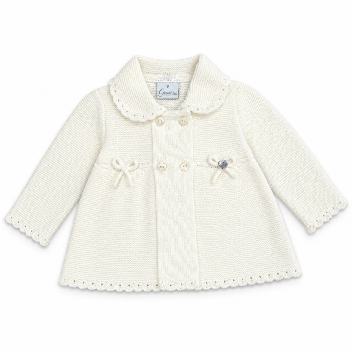 Picture of Granlei Girls Cream Knitted Cardigan
