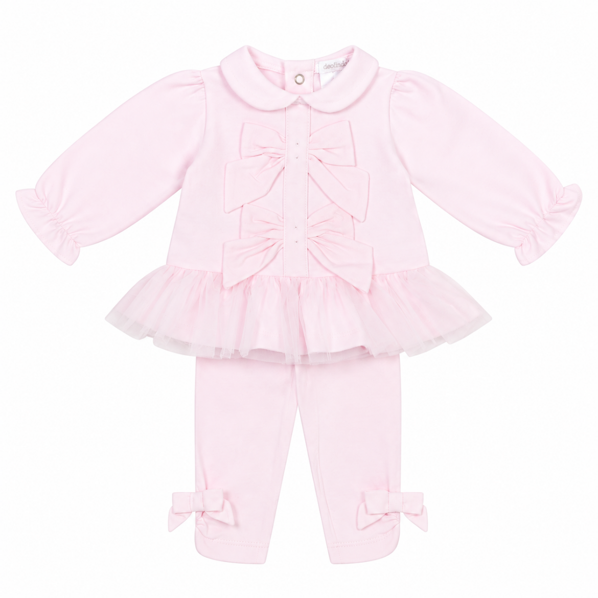 Picture of Deolinda Girls Pink Bow Pants Set