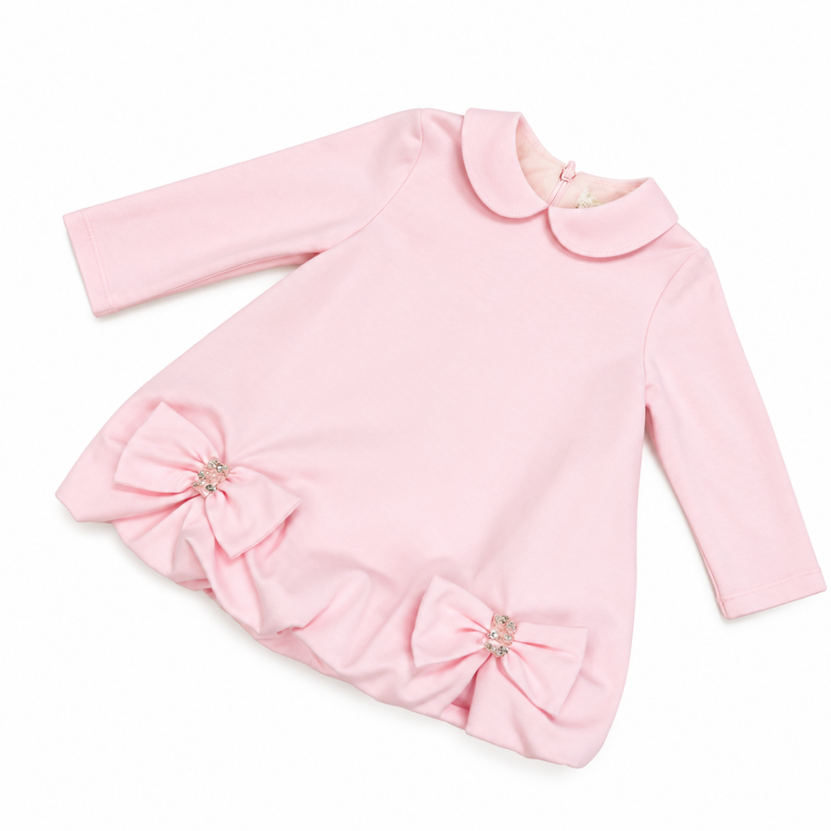 Picture of Bimbalo Girls Pink Bow Dress