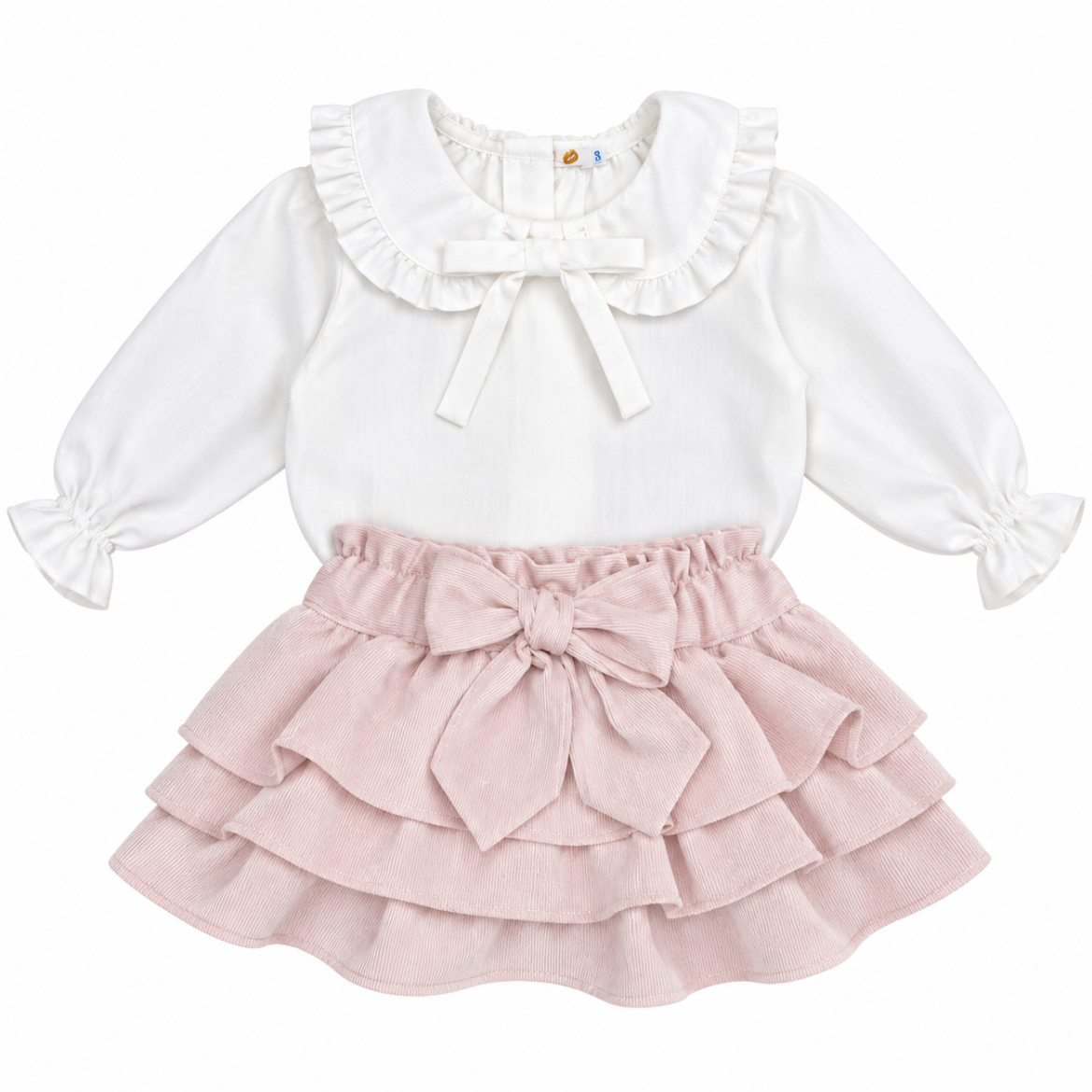 Picture of Puro Mimo Girls Pink Jam Pants Set