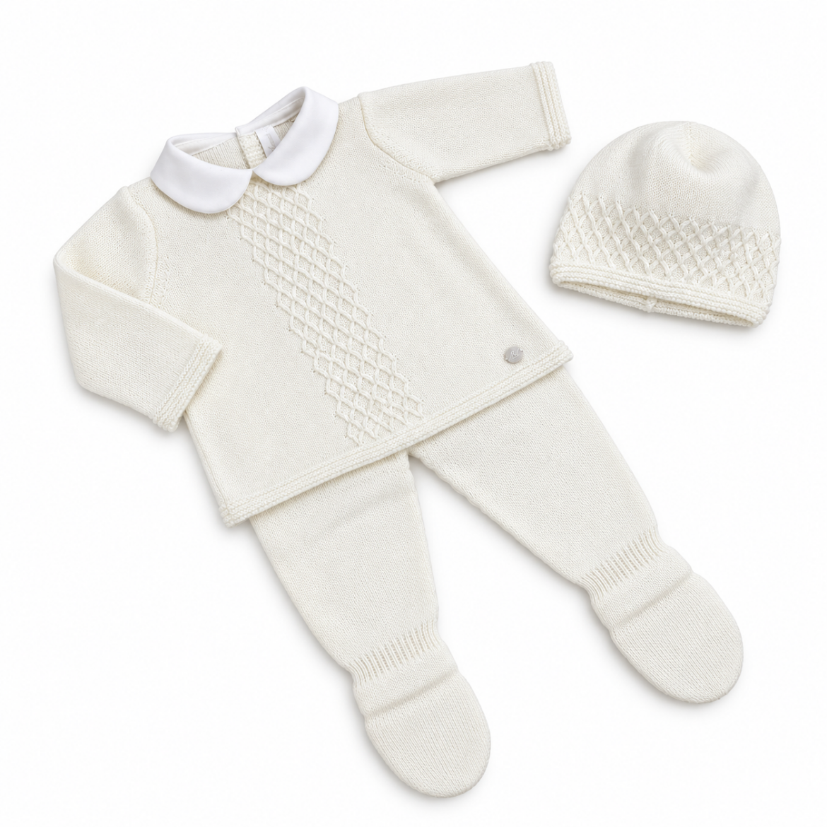 Picture of Martin Aranda Cream 3 Piece Knitted Set