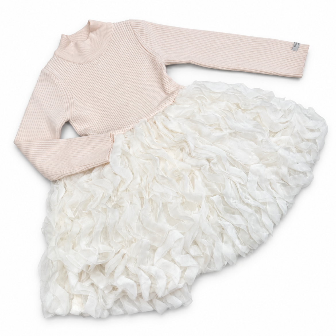 Picture of Donsje Girls Cream Dress