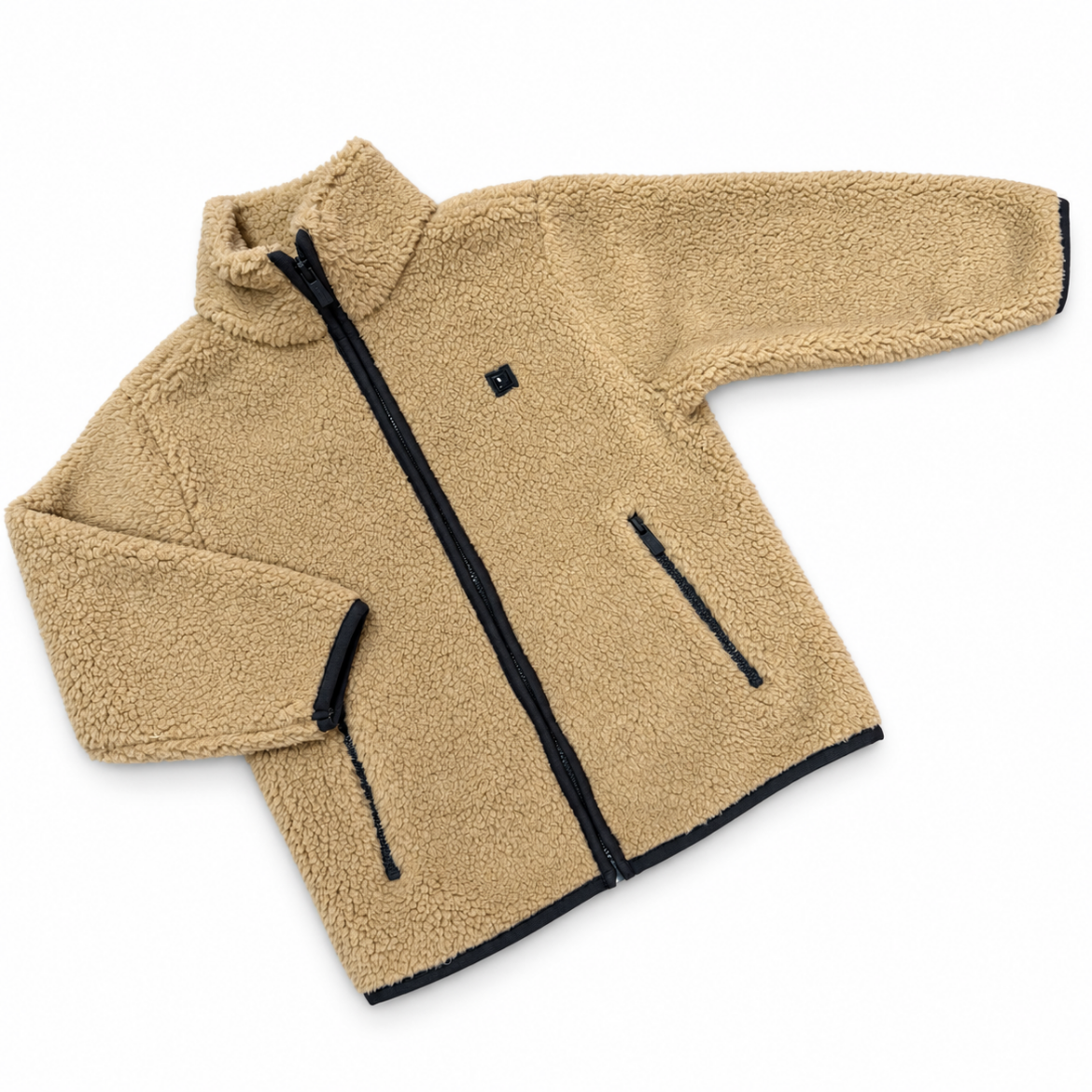 Picture of Mayoral Boys Beige Zip Up Fleece