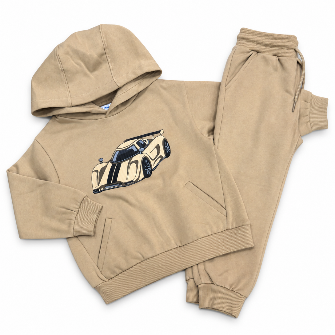 Picture of Mayoral Boys Beige Hoodie Tracksuit