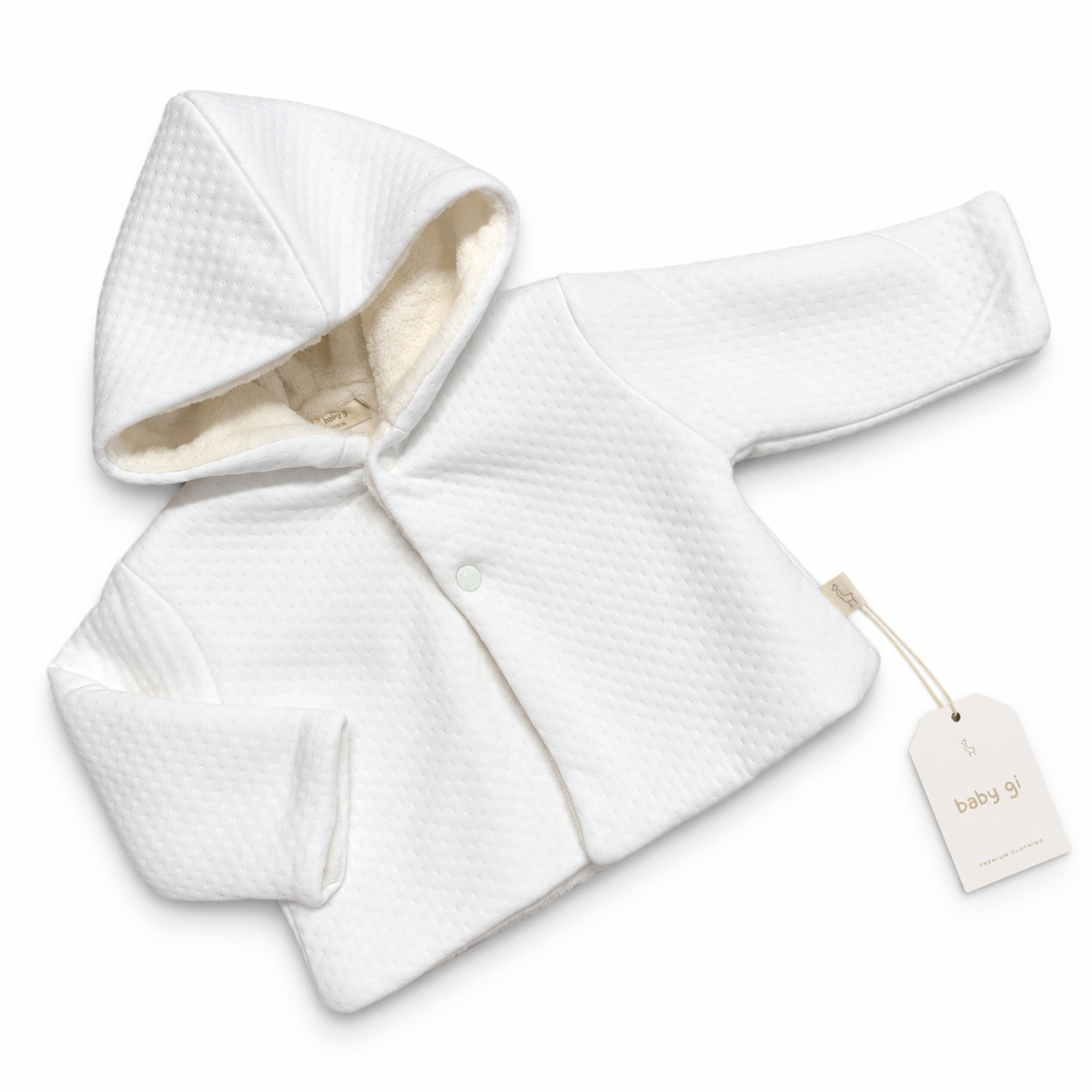 Picture of Baby Gi Ivory Jacquard Coat
