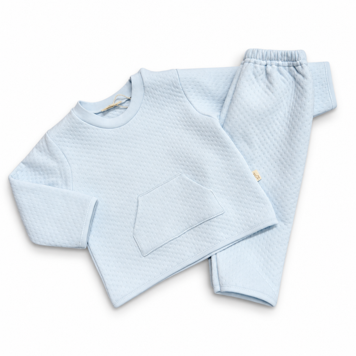 Picture of Baby Gi Blue Jacquard 2 Piece Set