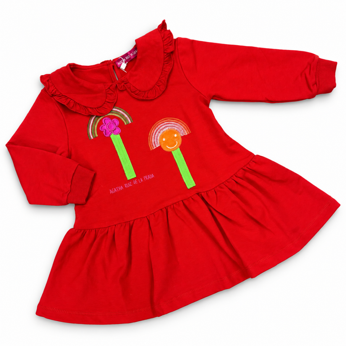 Picture of Agatha Red Drop Waist Dress