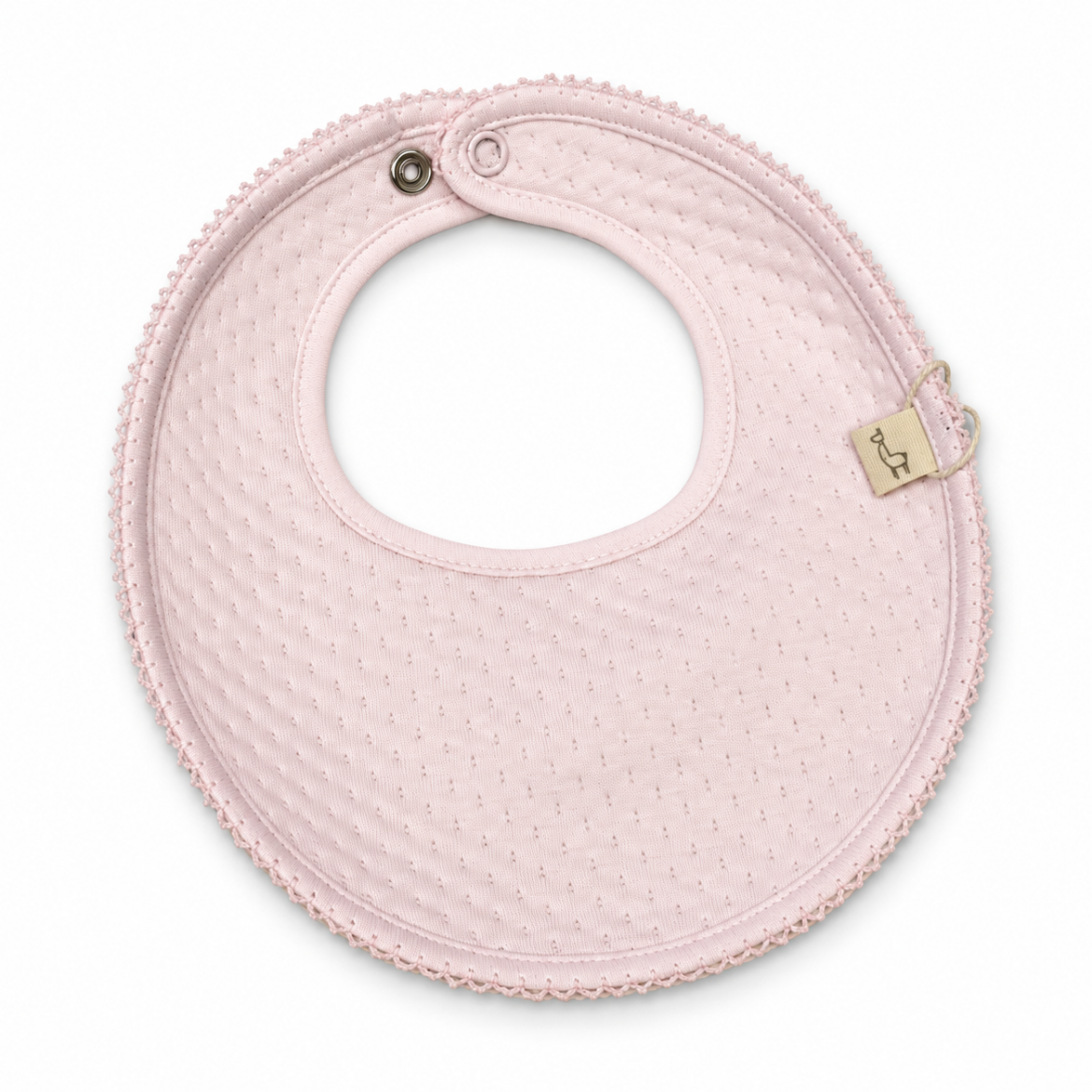 Picture of Baby Gi Pink Jacquard Bib